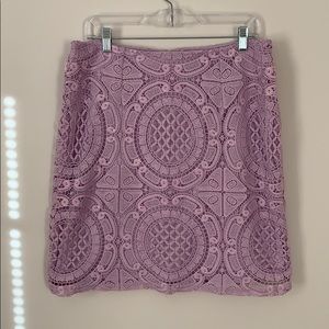 Lavender crochet shirt size L